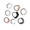 8Pcs Manmade Pearl Hair Bands Elastic Ponytail Holders for Women Girls view 1