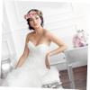 Gogogmee Bridal Flower Adjustable Headband Beautiful Floral Hair Accessory for Weddings Parties and Photo Shoots for Brides Girls and Themed Events view 2
