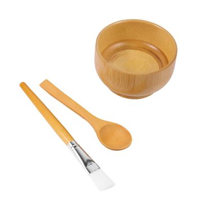 minkissy 3pcs Mixing Bowl for Facial Skin Care Mask Mixing Tool Spoon and Brush for Mud and Serum Applications