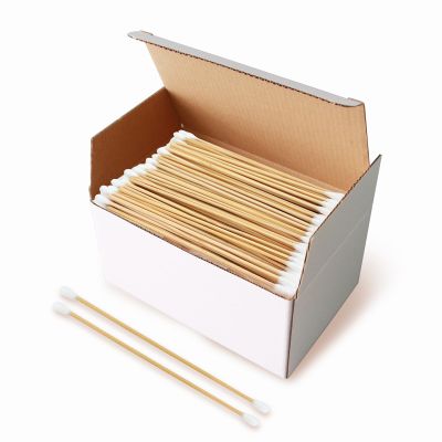 400pcs Dual-Ended Cotton Swabs, 6 Inch Extra Long Cotton Swabs with Bamboo Sticks, Lint-Free Tips for Makeup, Cleaning, Crafts, Electronics, Personal Hygiene & Gun Maintenance