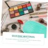 Beatifufu 2pcs Makeup Brush Portable Brush Scrubbers for Easy and Cosmetic Tool Rinsing Includes and Cushions view 3