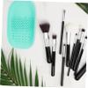 Beatifufu 2pcs Makeup Brush Portable Brush Scrubbers for Easy and Cosmetic Tool Rinsing Includes and Cushions view 4