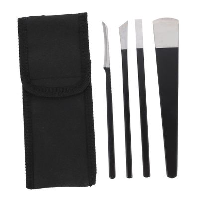 Beatifufu 4pcs Pedicure Knife Cuticle Pusher Callus Remover Nail Care Tools Foot File