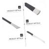 Beatifufu 4pcs Pedicure Knife Cuticle Pusher Callus Remover Nail Care Tools Foot File view 4