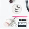 Beatifufu 4pcs Silicone Lash Extension Pad Reusable Eyelash Holder with Tray for Quick Access Includes Round and Pads for Lash Application view 3