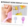 Beatifufu Handle Nail Brush 8pcs Set Fingernail Brush for Cleaning Polish Fluffy Bristles Sturdy Plastic Handle view 2