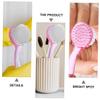 Beatifufu Handle Nail Brush 8pcs Set Fingernail Brush for Cleaning Polish Fluffy Bristles Sturdy Plastic Handle view 4