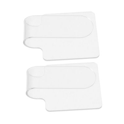 Beatifufu 2pcs Professional Handheld Mixing Palette Ergonomic Acrylic Makeup Tools for Custom Shades Foundation Mixing and Transfer Beauty and Salon Applications