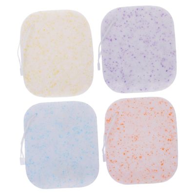 MERRYHAPY 4pcs Facial Cleanser Sponges Exfoliating Sponge Face Wash for Women Cleaning Face Gentle Makeup Remover