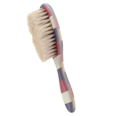 minkissy Salon Bristle Brush for Men Lightweight Horsehair Beard Grooming Tool Portable Facial Brush for Easy Styling and Maintenance for Travel and Daily Use