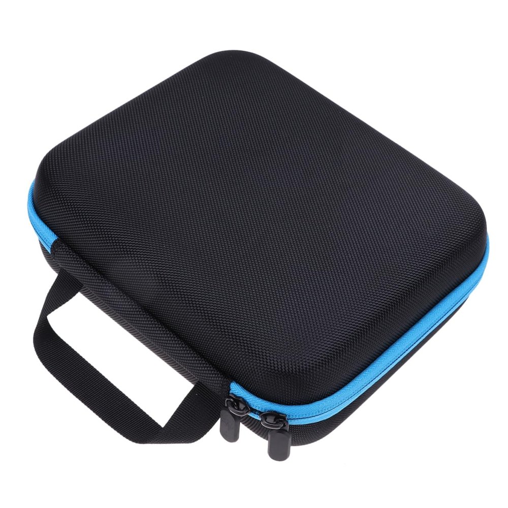 minkissy Essential Oil Holder Case Shockproof Eva Bag with Slots for Bottles Travel Makeup Organizer Durable Blue Essential Oil Storage