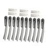 MERRYHAPY 1set Foldable Eyebrow Trimmer Portable Stainless Steel Eyebrow Razor Replaceable Blades for Precise Shaping Makeup Tool for Travel and Daily Grooming Black view 1