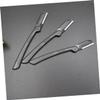 MERRYHAPY 1set Foldable Eyebrow Trimmer Portable Stainless Steel Eyebrow Razor Replaceable Blades for Precise Shaping Makeup Tool for Travel and Daily Grooming Black view 3