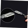 MERRYHAPY 1set Foldable Eyebrow Trimmer Portable Stainless Steel Eyebrow Razor Replaceable Blades for Precise Shaping Makeup Tool for Travel and Daily Grooming Black view 4