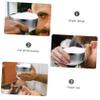 minkissy Stainless Steel Shaving Bowl Lid for Men Soap Mug for Wet Shaving Compact Design for Home Travel Use Practical Grooming Tool Silver view 3