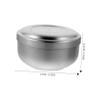 minkissy Stainless Steel Shaving Bowl Lid for Men Soap Mug for Wet Shaving Compact Design for Home Travel Use Practical Grooming Tool Silver view 4