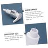 Beatifufu 3pcs Plastic Lotion Pump Bottles White Dispenser Containers for Travel Camping and Daily Use for Shampoo Lotion Wash view 2