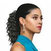12" Length Drawstring Curly Loose Ponytail DS22 Color 280 - Gently Pulled Out Spiral Curls Haipiece Fusion Heat Friendly Synthetic Fiber Womens African American Foxy Silver Bundle Hairloss Booklet view 1