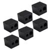 MERRYHAPY 6pcs Dual Hole Makeup Pencil Sharpeners for Eyebrow and Eyeliner Lightweight Portable Essential Makeup Tools for Women Prevents Breakage for Travel view 1