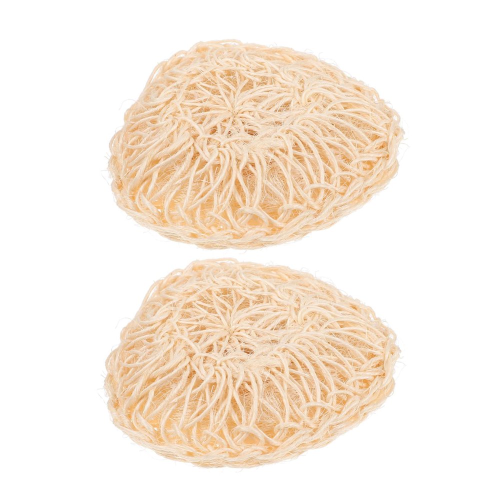 Beatifufu 2pcs Sisal Bath Brush Body Exfoliator Scrub Bath Supplies Made of Pe Material Comfortable Touch