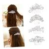 Beatifufu Hair Accessory Comb Pearl Bridal Hair Comb Set Rhinestone Wedding Party Prom Elegant view 3
