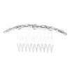 Oval Rhinestone Side Comb Alloy Hair Accessory for Special Occasions view 1