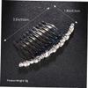 Oval Rhinestone Side Comb Alloy Hair Accessory for Special Occasions view 3