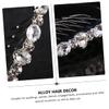 Oval Rhinestone Side Comb Alloy Hair Accessory for Special Occasions view 4