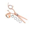 Sharkfin Shears Professional Left Handed Super Swivel Rose Gold 28 Tooth Thinner view 1