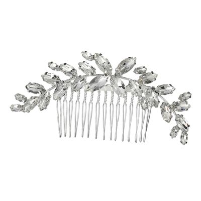 Beatifufu 1pc Rhinestone Bride Hair Comb Elegant Wedding Hair Accessory for Brides Bridesmaids Chic Design Stunning Color Brightness for Photography Special Occasions