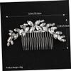 Beatifufu 1pc Rhinestone Bride Hair Comb Elegant Wedding Hair Accessory for Brides Bridesmaids Chic Design Stunning Color Brightness for Photography Special Occasions view 2
