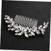Beatifufu 1pc Rhinestone Bride Hair Comb Elegant Wedding Hair Accessory for Brides Bridesmaids Chic Design Stunning Color Brightness for Photography Special Occasions view 3