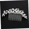 Beatifufu 1pc Rhinestone Bride Hair Comb Elegant Wedding Hair Accessory for Brides Bridesmaids Chic Design Stunning Color Brightness for Photography Special Occasions view 4