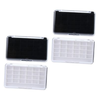 Beatifufu 4pcs Empty Makeup Palette Diy Eyeshadow and Lipstick Containers Cases for Custom Cosmetics and Beauty Projects and Compact Design