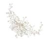 Beatifufu Alloy Material Hair Comb Accessory Pearl Rhinestone Hairpin Elegant Hair Decor for Women view 1