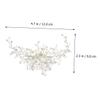 Beatifufu Alloy Material Hair Comb Accessory Pearl Rhinestone Hairpin Elegant Hair Decor for Women view 3