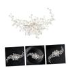 Beatifufu Alloy Material Hair Comb Accessory Pearl Rhinestone Hairpin Elegant Hair Decor for Women view 4