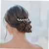 Beatifufu Bridal Hair Comb Accessory Elegant Crystal Hair Comb Clip for Wedding Special Occasions Dainty Leaf Design Bridal Headdress for Women Festivals Parties view 3