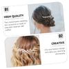 Beatifufu Bridal Hair Comb Accessory Elegant Crystal Hair Comb Clip for Wedding Special Occasions Dainty Leaf Design Bridal Headdress for Women Festivals Parties view 4