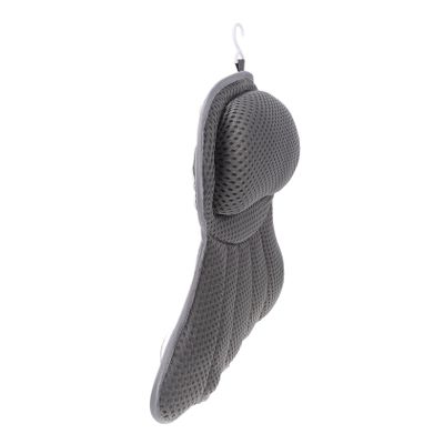 Beatifufu Bathing Pillow with Suction Cups Ergonomic Head Neck and Shoulder Support for Bathtubs Comfortable Spa Bath Pillow Grey