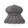 Beatifufu Bathing Pillow with Suction Cups Ergonomic Head Neck and Shoulder Support for Bathtubs Comfortable Spa Bath Pillow Grey view 2