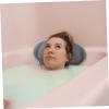 Beatifufu Bathing Pillow with Suction Cups Ergonomic Head Neck and Shoulder Support for Bathtubs Comfortable Spa Bath Pillow Grey view 4