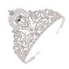 MERRYHAPY 1Pc Baroque Style Rhinestone Inlaid Crown Hair Hoop for Women Elegant Silver Crown for Bride Lady Prom and Special Occasions Hair Accessories view 1