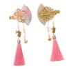 MERRYHAPY Must-have 2pcs Japanese Fan Hair Clips Tassel Hairpin Korean Fashion Hair Stick for Wedding Party view 1