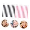 Beatifufu 200pcs Lip Brush Applicators Portable Makeup Brushes for Lipstick Gloss Comfortable Use for Professionals Travel Pink Black Color Options view 2