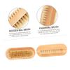 Beatifufu 4pcs Double-sided Wooden Nail Brush for Manicure Nail -friendly Natural Bristles Portable Cleaning Tool for Fingernail Foot Care view 4