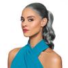 10" Length Drawstring Wavy Ponytail DS23 Color 51 - Elegant Waves Hairpiece Fusion Heat Friendly Synthetic Fiber Womens Lightweight African American Foxy Silver Bundle Hairloss Booklet view 1