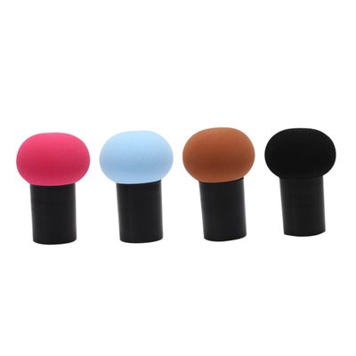 Beatifufu 4pcs Makeup Powder Puff Mushroom Head Face Sponge for Loose Powder Application for Women Makeup Versatile Facial Tool for Skin Types Random Color