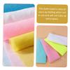 minkissy 4pcs Exfoliating Bath Scrubber Towels Nylon Shower Body Washcloths for Back and Leg Scrubbing Lightweight Quick Lathering Design for Home and Travel Use view 4