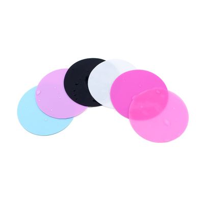 Beatifufu Nail Art Palette 5pcs Set Round Resin Paint Trays Non-absorbent for Mixing Sleek Surface Design